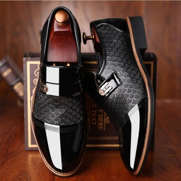 Men's leather size-shoess men's casual size-shoess