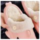 Winter Shark Shoes House Slippers With Button EVA Couple Slippers